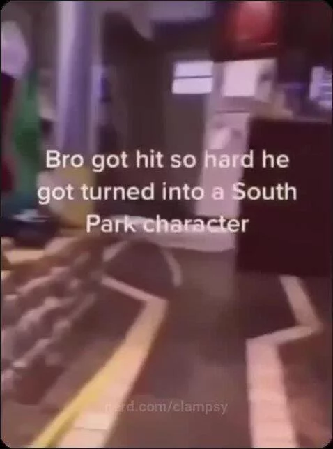 He turned into a south park character! by clampsy