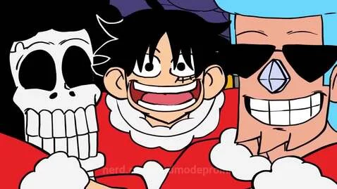 STRAW HATS SING JINGLE BELLS 🎄🎄(not my video) by godmodeproink