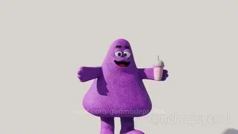 Grimace Shake McDonald's ad 2023 by godmodeproink
