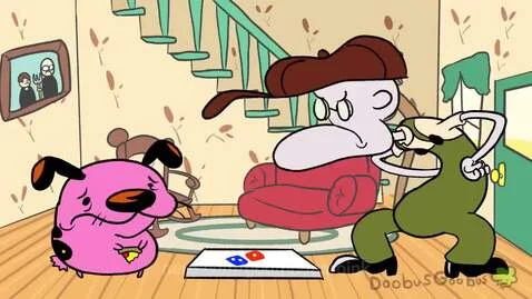 Courage and the Big Meanie by godmodeproink