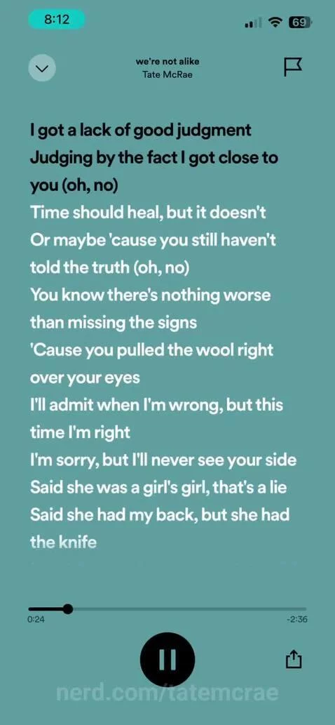 We’re not alike! by tatemcrae