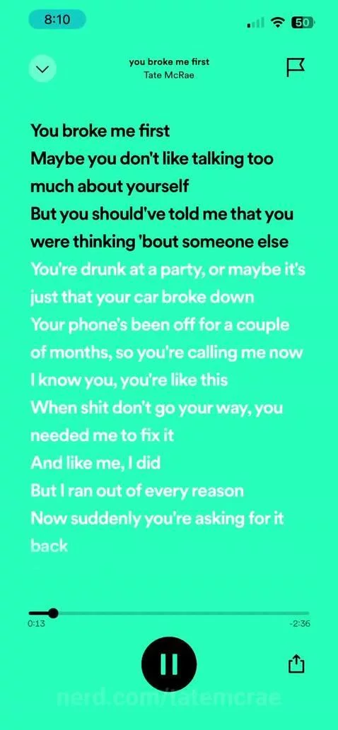 This song hits different 😔😪 by tatemcrae