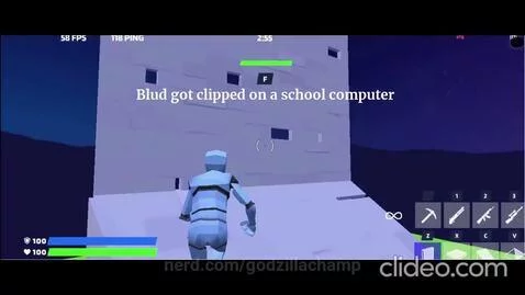Blud got clipped on 1v1. LOL on a school computer by godzillachamp