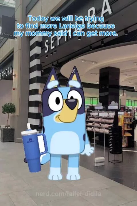 Bluey goes to Sephora. by lailai-didila