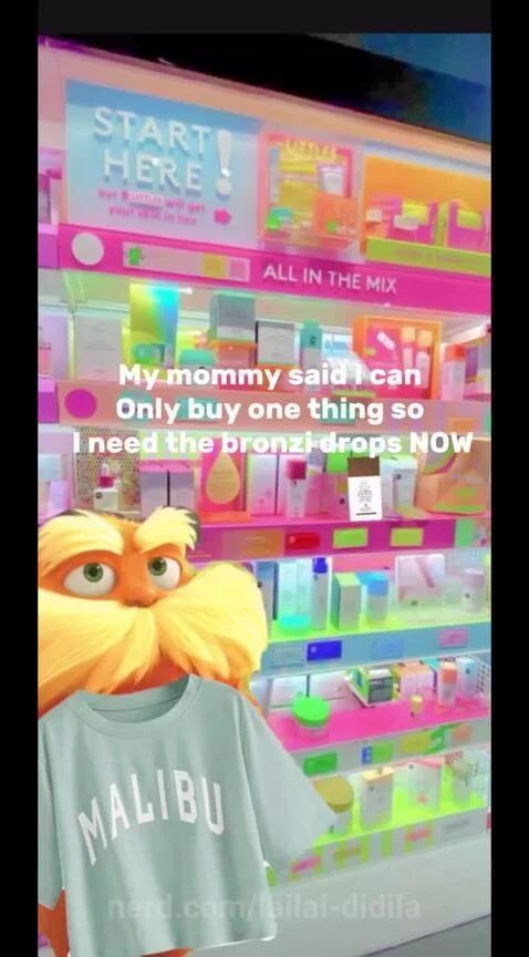 LORAX GOES TO SEPHORA by lailai-didila