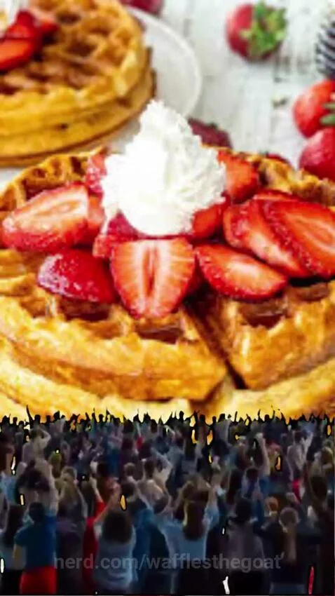 Crowd cheering for🧇🔥 by wafflesthegoat