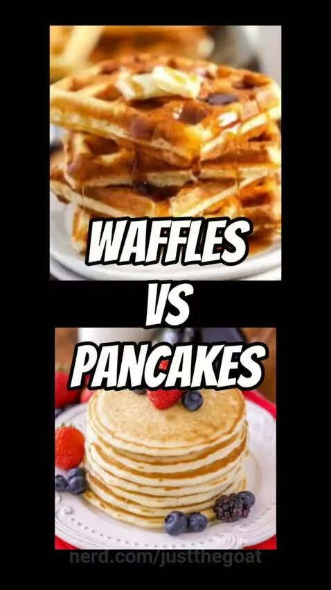 Waffles Vs Pancakes by justthegoat