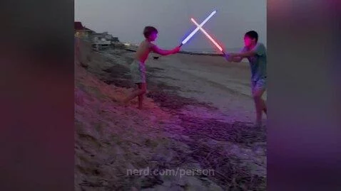 Lightsaber fight 2 by person