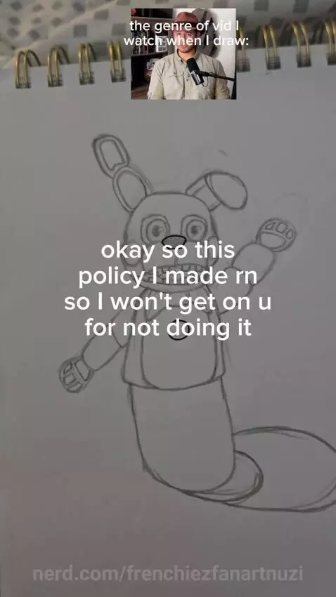 First drawing request :3 (the vid on the top is by @Adventur... by frenchiezfanartnuzi