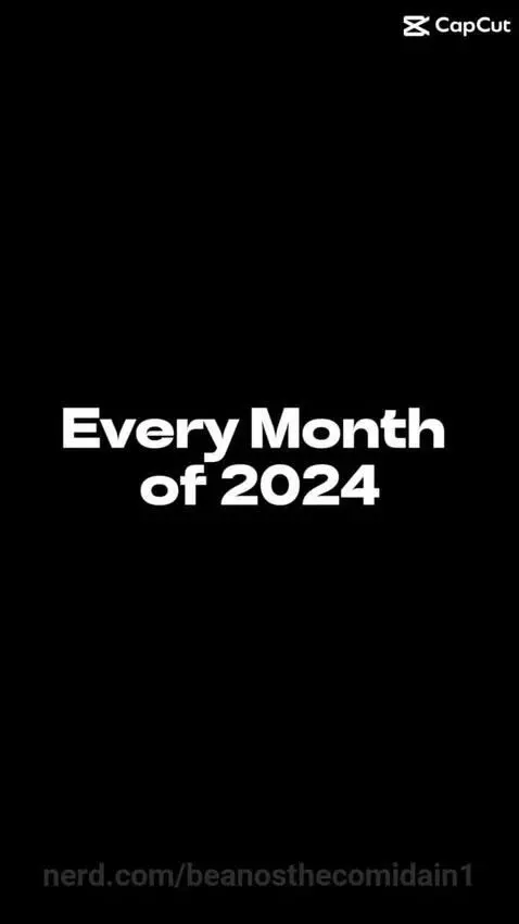Me every month of 2024 by beanosthecomidain1
