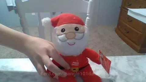 This Santa toy I randomly found around my house- (turn it up... by mangle101damurd
