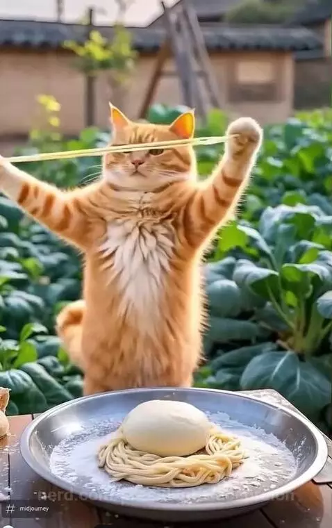 Culinary Cat-tastrophe: Chef Whiskers' Purr-fect Recipes!" by presidentialaccordion