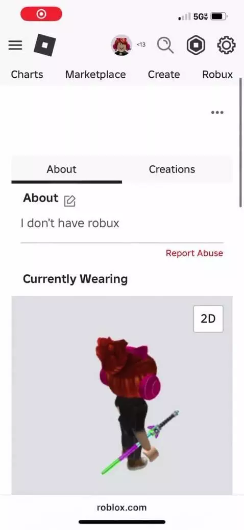 My Roblox account by comicstudiooff2