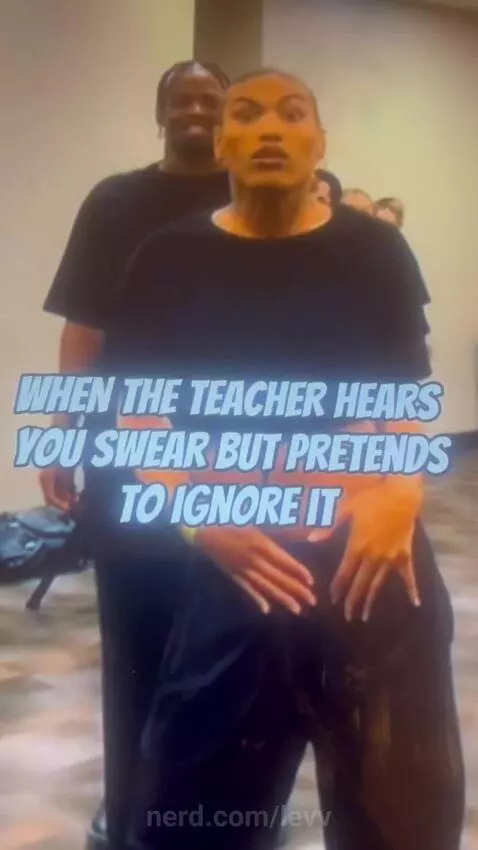 That’s what my teacher does when i curse 😭 by levv