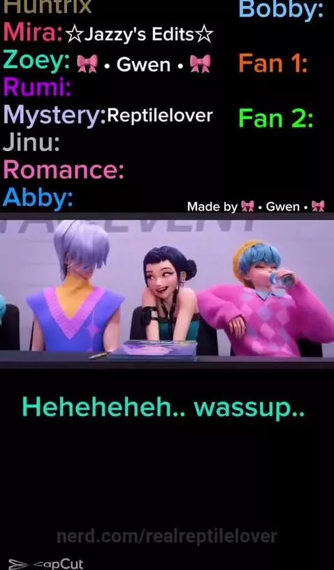 K-pop demon hunters voice over by realreptilelover