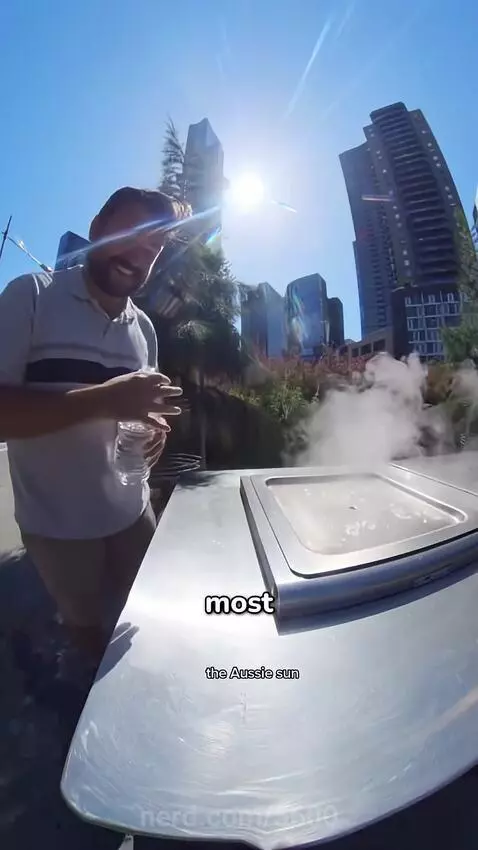 I hope his hands burned from the heat of the metal. by 5600