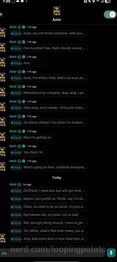 My buddy Amir  💙 by loopingpotato