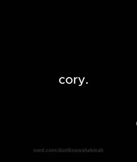 Cory mentality..#coryyyyfyp by dontknowshekinah