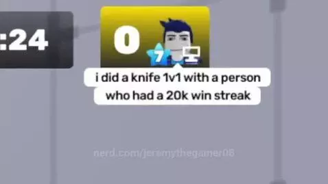 When your opponent is the "#1 knife player" in Rivals... by jeremythegamer08