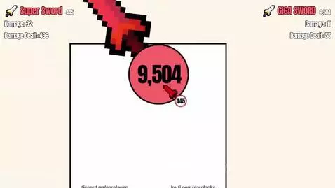 Super Sword vs Giga Sword. Credits: Earclacks by ballbattlesguy