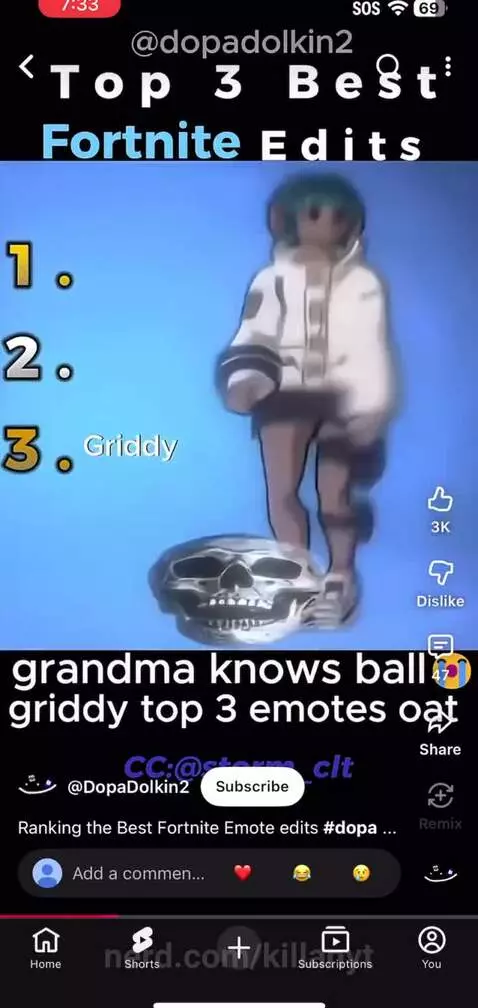 top 3 fortnite edits by killanyt