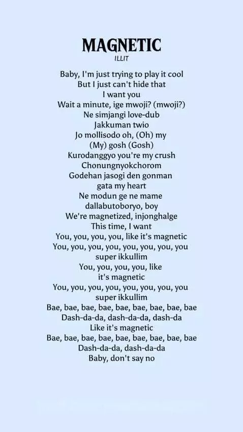 MAGNETIC🧲 ~ ILLIT(Full Song) by maknaemenace