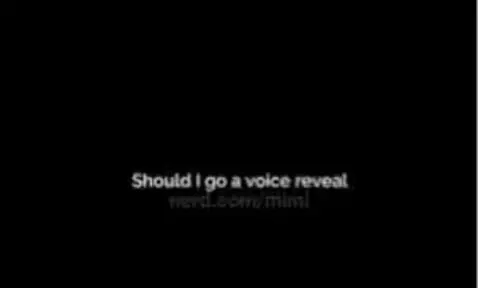 should I do a voice reveal??? by mimi