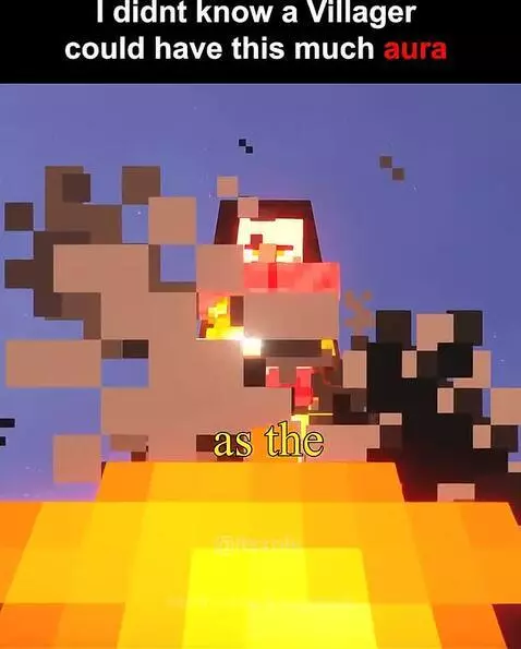 I didn't know a Villager could have this much aura by kingnoob