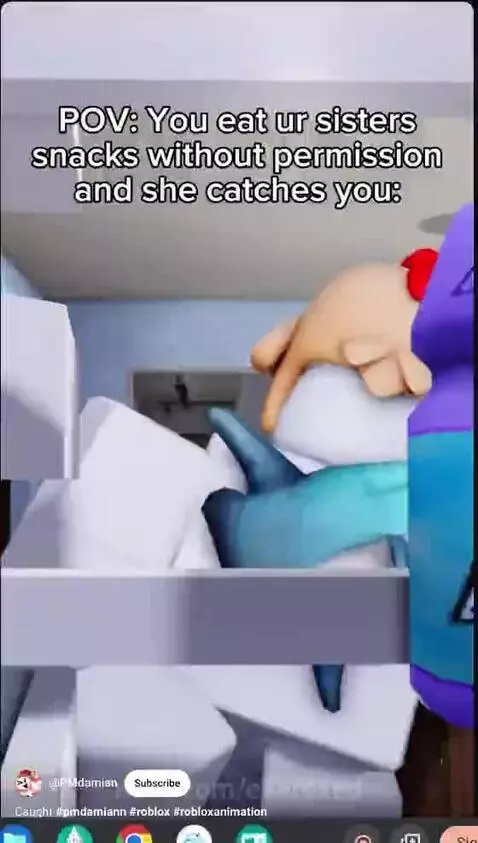 POV: You eat ur sisters snacks without permission and she ca... by exerexed