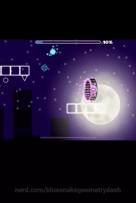 Day one of making a featured worthy level by bluesnakegeometrydash