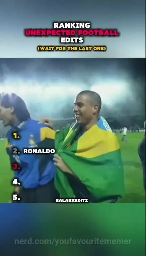 Rranking unexpected football edit by youfavouritememer