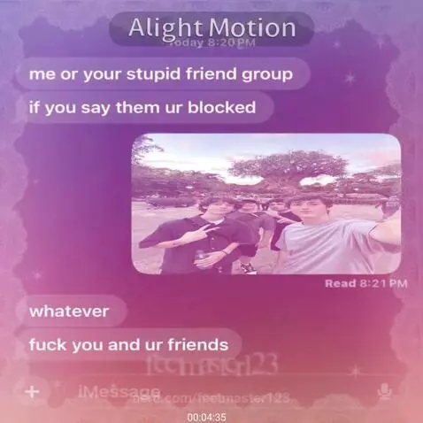 me or ur stupid friend group by feetmaster123