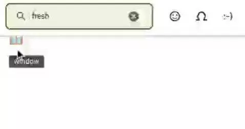 I Searched up fresh on Emojis & it gave me a window by bu167