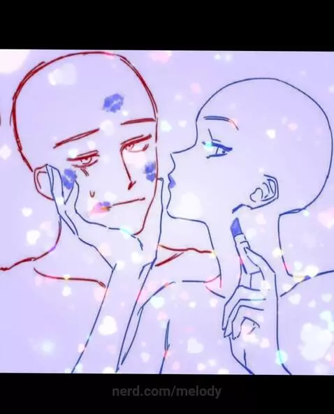 Melody and ShaDen kiss  tomorrow by melody