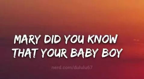 Mary did you know by dululu67