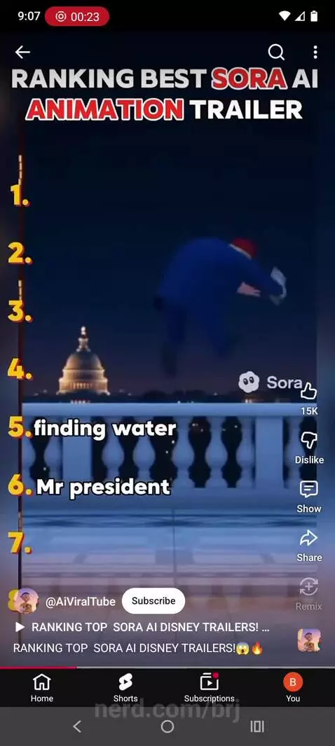 Ranking top 8 best sora ai trailers!!! by brj