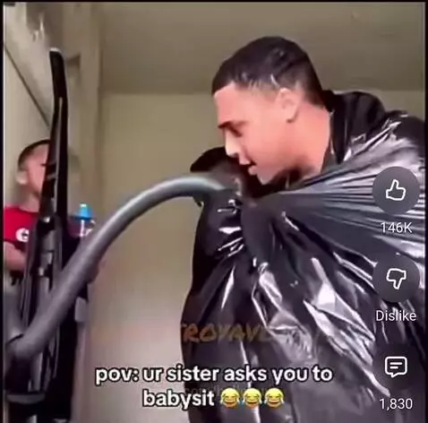 Bro fell with the vacuum by helloguys