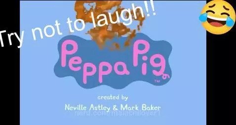 Watching funny Peppa pig video try not to laught!!! by malachilover1