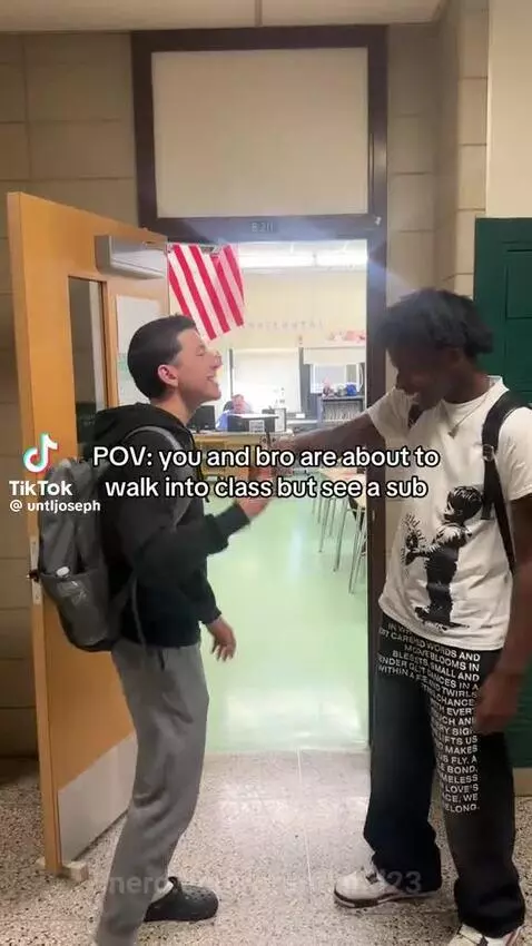 When a sub is in the class we about to go in by grantland23