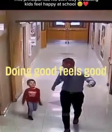 This principal have his own way to make kid happy by bloxian