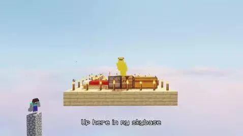 skybase a minecraft parody somewhere only we know by keane by bloxian