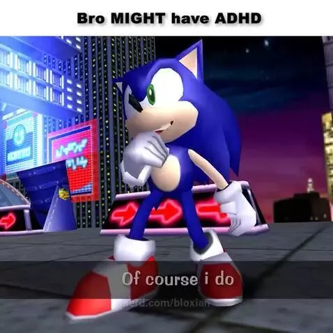 Sonic have ADHD by bloxian