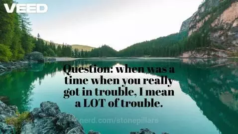 When did you get in a lot of trouble? by stonepillars