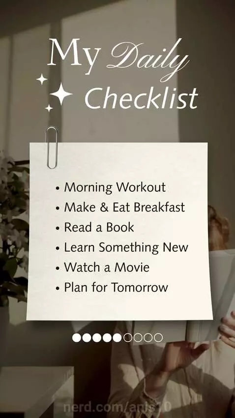 Daily Checklist by anis10