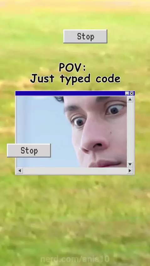 When u just typed a code by anis10