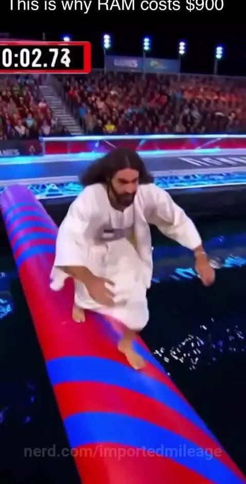 Jesus just ran like a ninja warrior by importedmileage