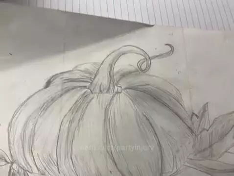 Drew a pumpkin😄✋🏻 by partyinjury