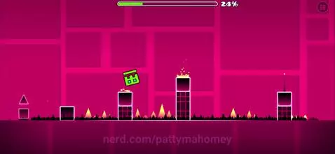 Day 2 of beating geometry dash by pattymahomey