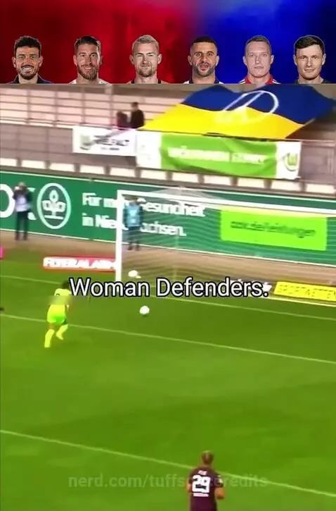 Men vs Women Defenders by tuffsocceredits