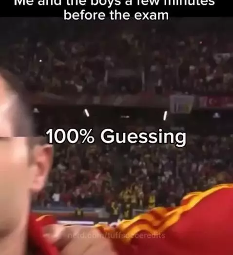 Me and the boys before the exam by tuffsocceredits